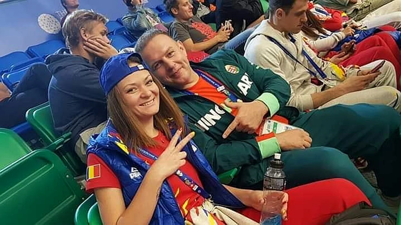 
    Roxana Tudose Sidi, alături de soțul ei, Peter Sidi, care va reprezenta Ungaria la JO Tokyo 2020Foto: Facebook/RoxanaSidi  