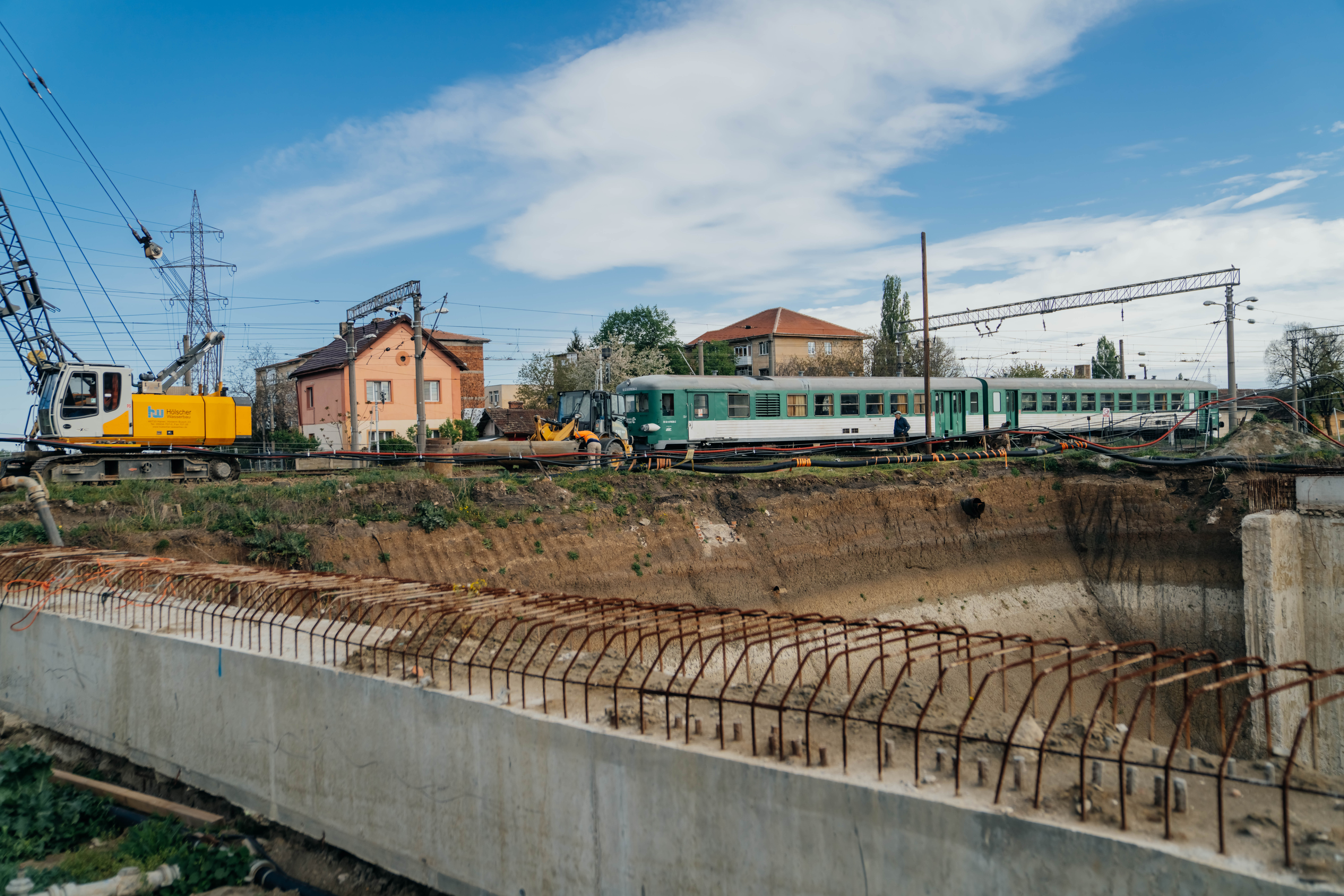 Șantierul pasajului Solventul din Timișoara FOTO PMTȘantierul pasajului Solventul din Timișoara FOTO