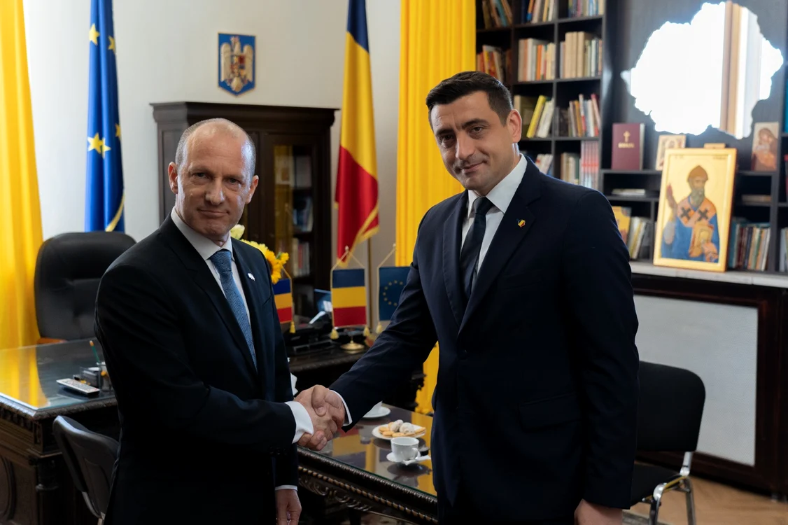 Reuven Azar și George Simion FOTO Arhivă AUR