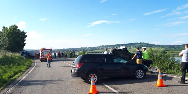 Accident Buneşti. FOTO ISU Suceava