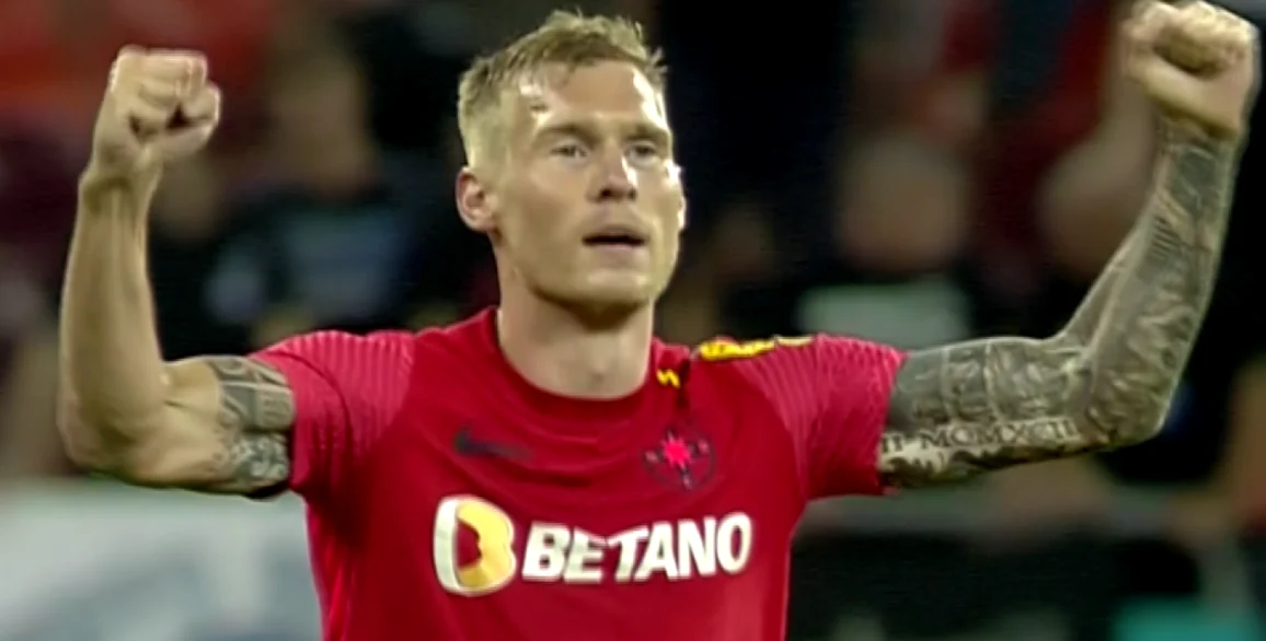 Joonas Tamm, fundaș FCSB. FOTO: Arhiva Adevărul