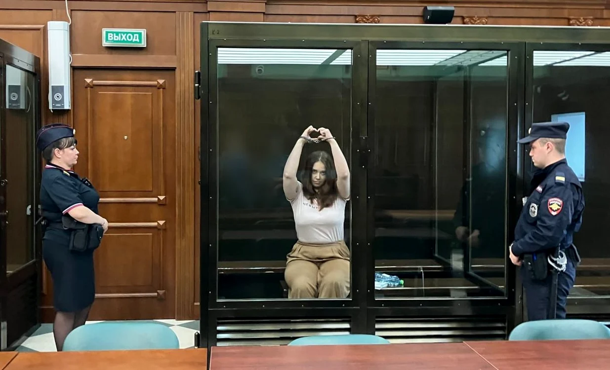 Darya Shipacheva și-a recunoscut vinovăția. FOTO: Mediazona