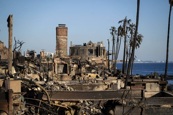 Clădiri arse în urma incendiilor din LA, California, ianuarie 2025 - GettyImages