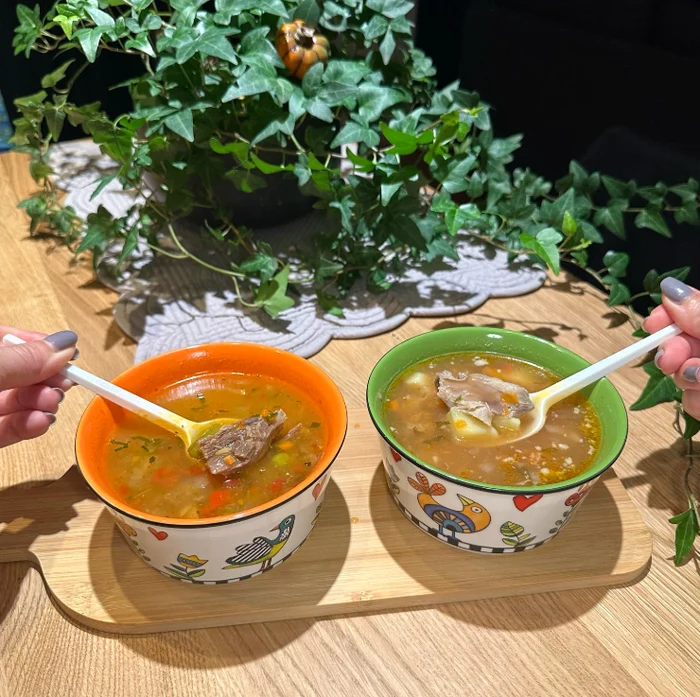 Ciorbă de porc și de vită - Foto: Instagram 