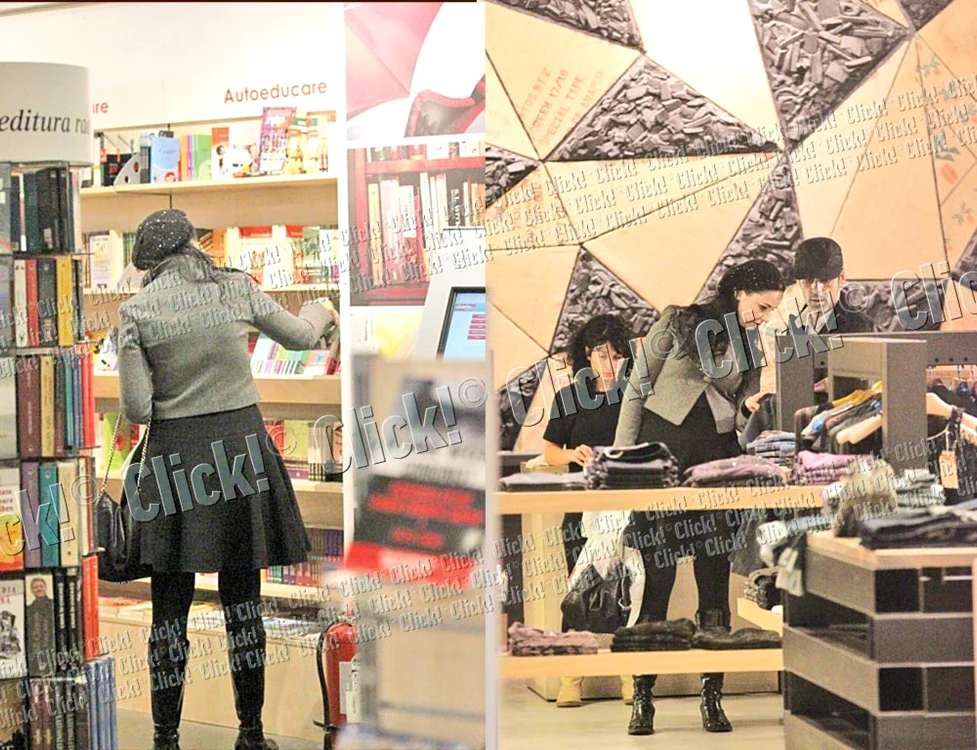 După ce au plecat din  librărie, soţii Bănică  au dat o tură și prin  magazinele de haine