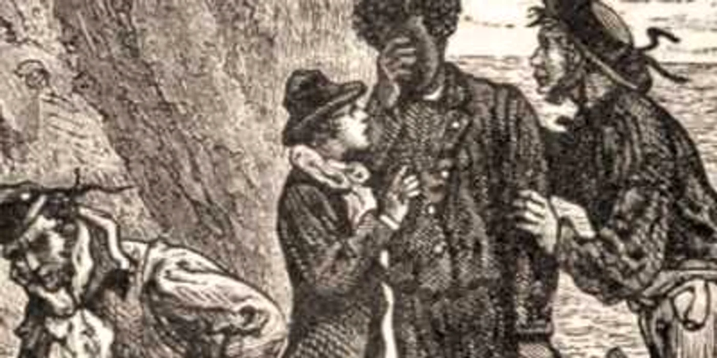 Ilustraţie din romanul „Insula misterioasă“, de Jules Verne
