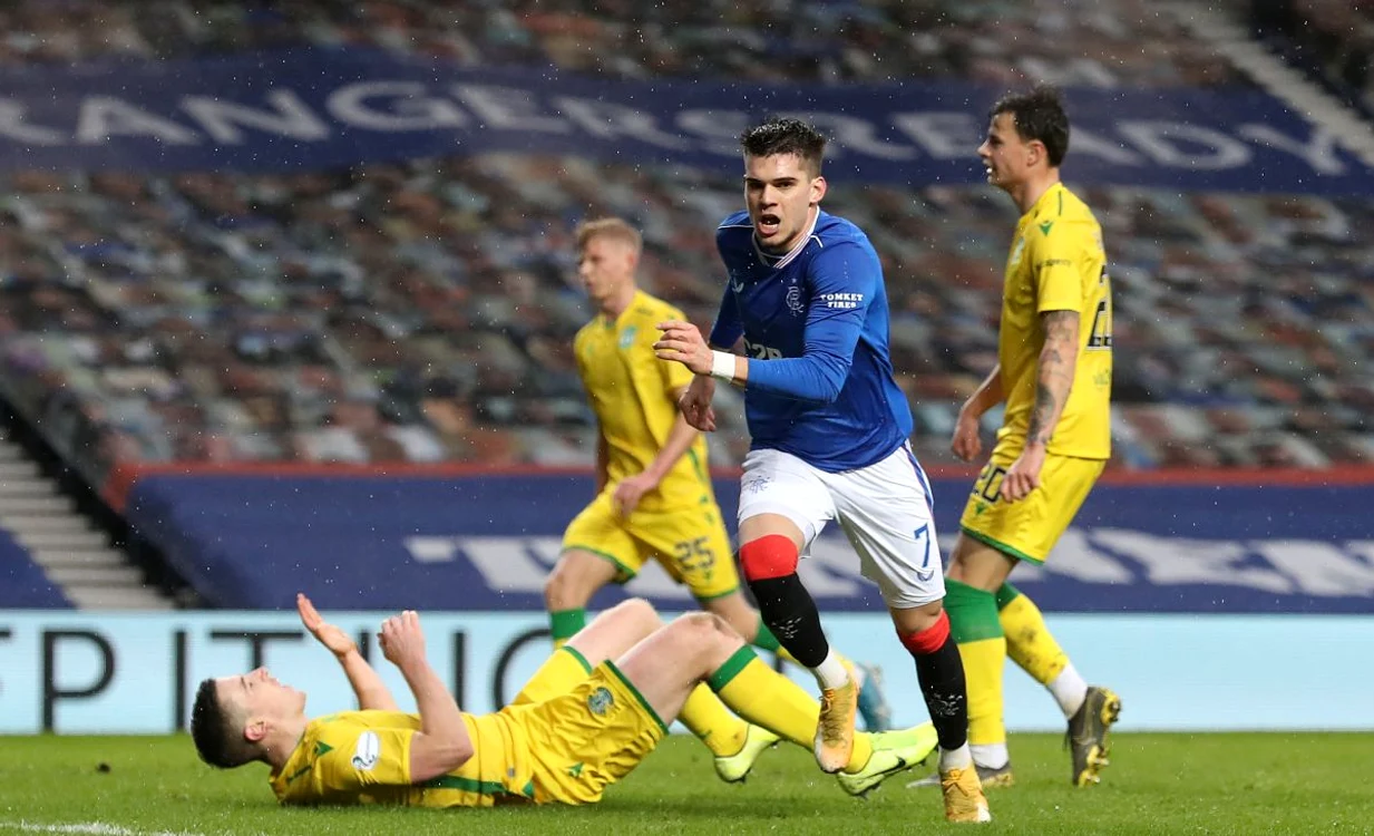 Ianis Hagi era titular la Rangers înaintea accidentării din 2022 (FOTO: Guliver/ Gettyimages)