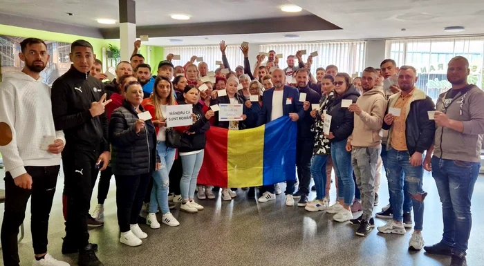 Românii, lla vot și peste hotare. Quakenbruck, Germania FOTO: FB/MAE