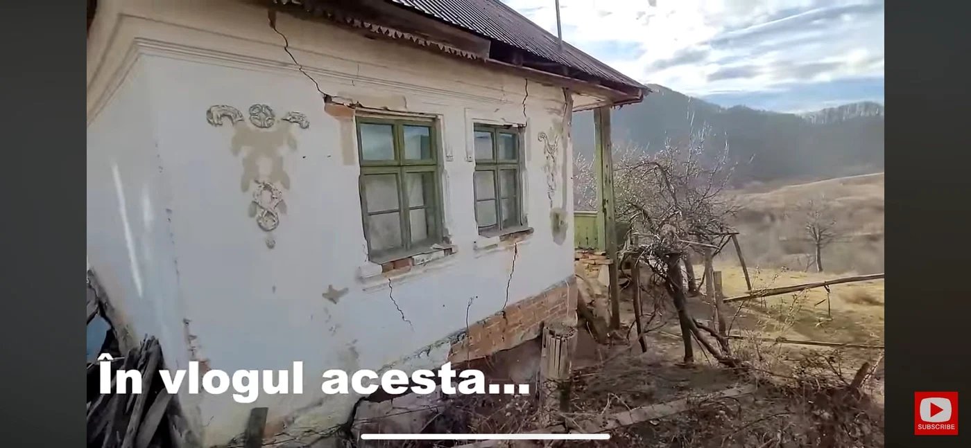 Satul Tisa a ajuns în paragină / Sursă foto: Captură Youtube
