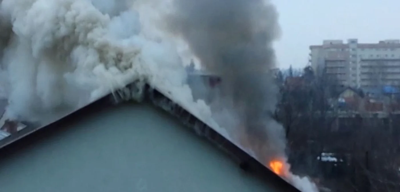 O butelie GPL a explodat, apoi incendiul s-a extins