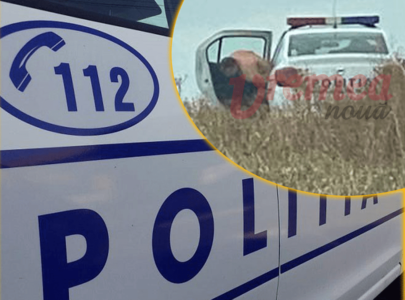 Polițist în serviciu fotografiat în pielea goală după o partidă de sex cu o colegă, în mașina de Poliție
