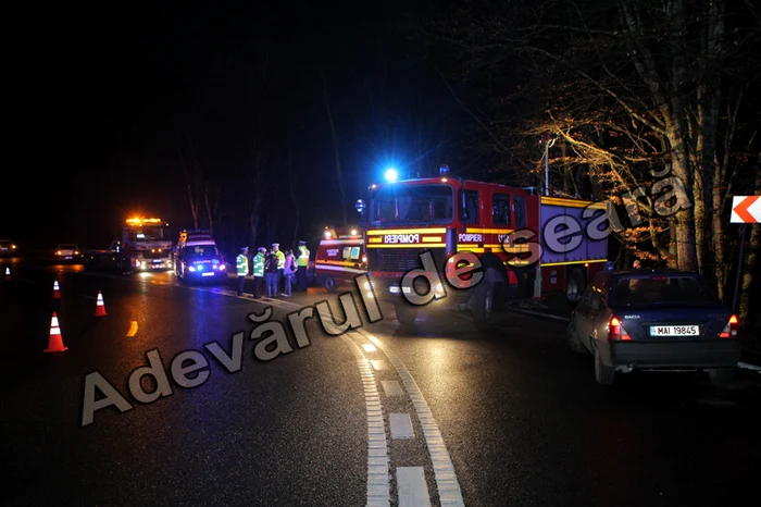 Acidentul s-a petrecut intr-o curbă periculoasă pe Valea Bogăţii