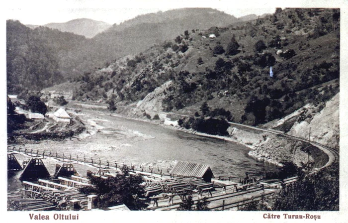 Valea Oltului, ilustrată de la începutul secolului XX.