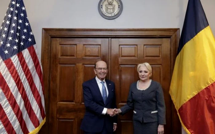 Întrevederea premierului Viorica Dăncilă cu secretarul american pentru comerţ, Wilbur Ross FOTO gov.ro