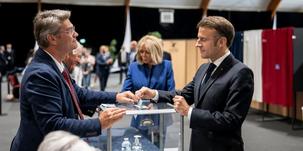 alegeri Franța Emmanuel Macron vot FOTO profimedia 0887983079 jpg