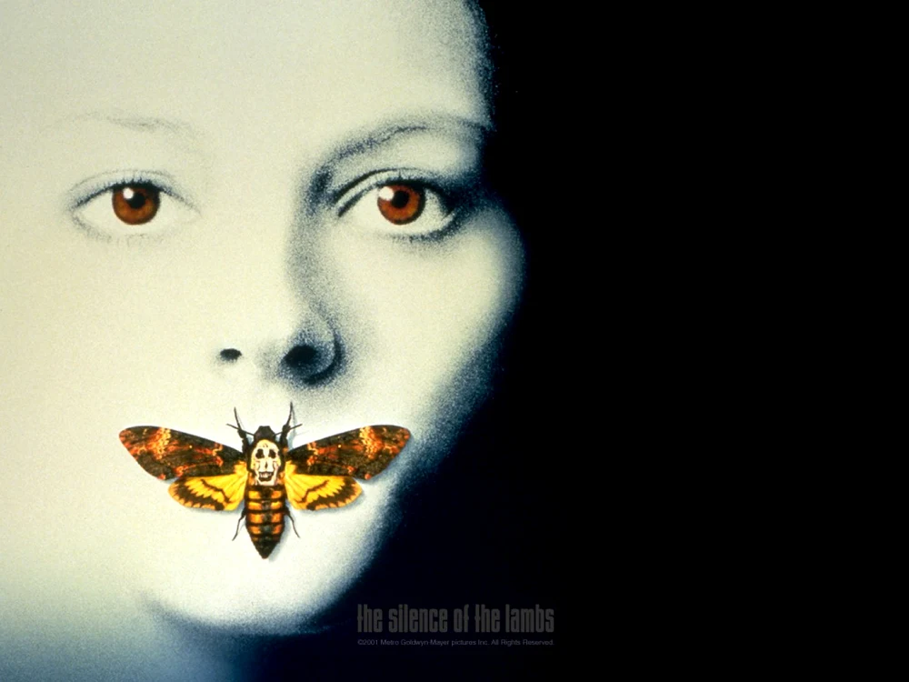 Posterul peliculei „Tăcerea Mieilor“, cu Jodie Foster în rolul principal