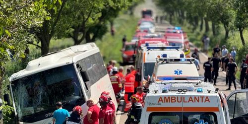 Autocar răsturnat Botoșani SURSA ISU