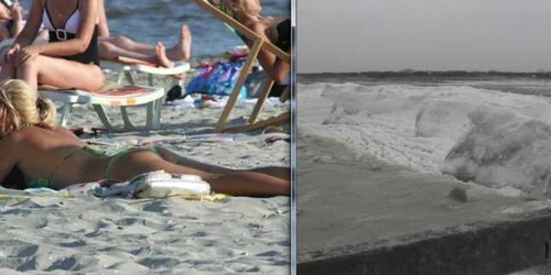 Plaja de ala Sulina, în vară și acum