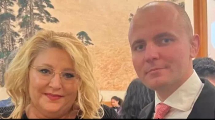 Diana Şoşoacă şi Andrei Guşă, la un eveniment de la Ambasada Chinei, Foto Facebook Diana Şoşoacă
