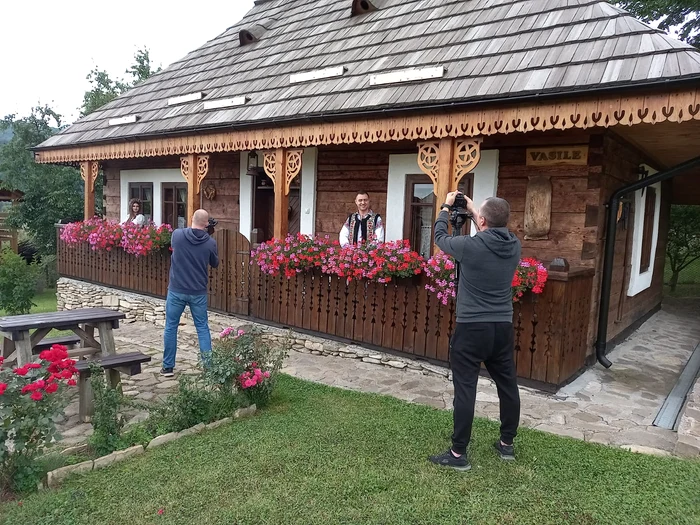 Cristian la filmările videoclipului