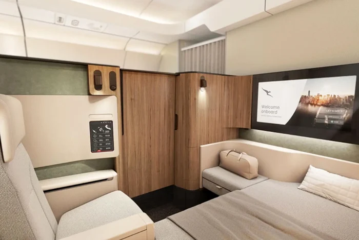 Interior clasa întâi. Foto: Qantas