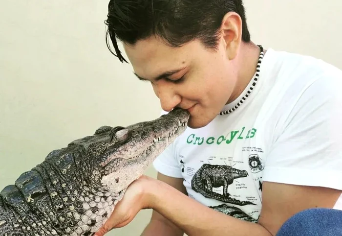 Jonathan Araiza a ales să crească un crocodil (foto: Instagram)