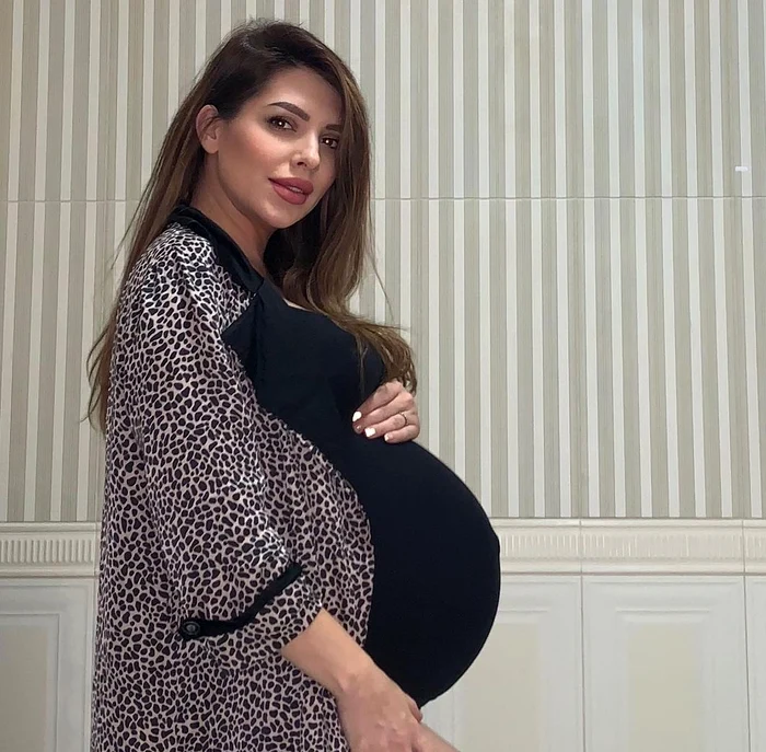 Celia mai are o lună și o săptămână și va naște foto:Instagram