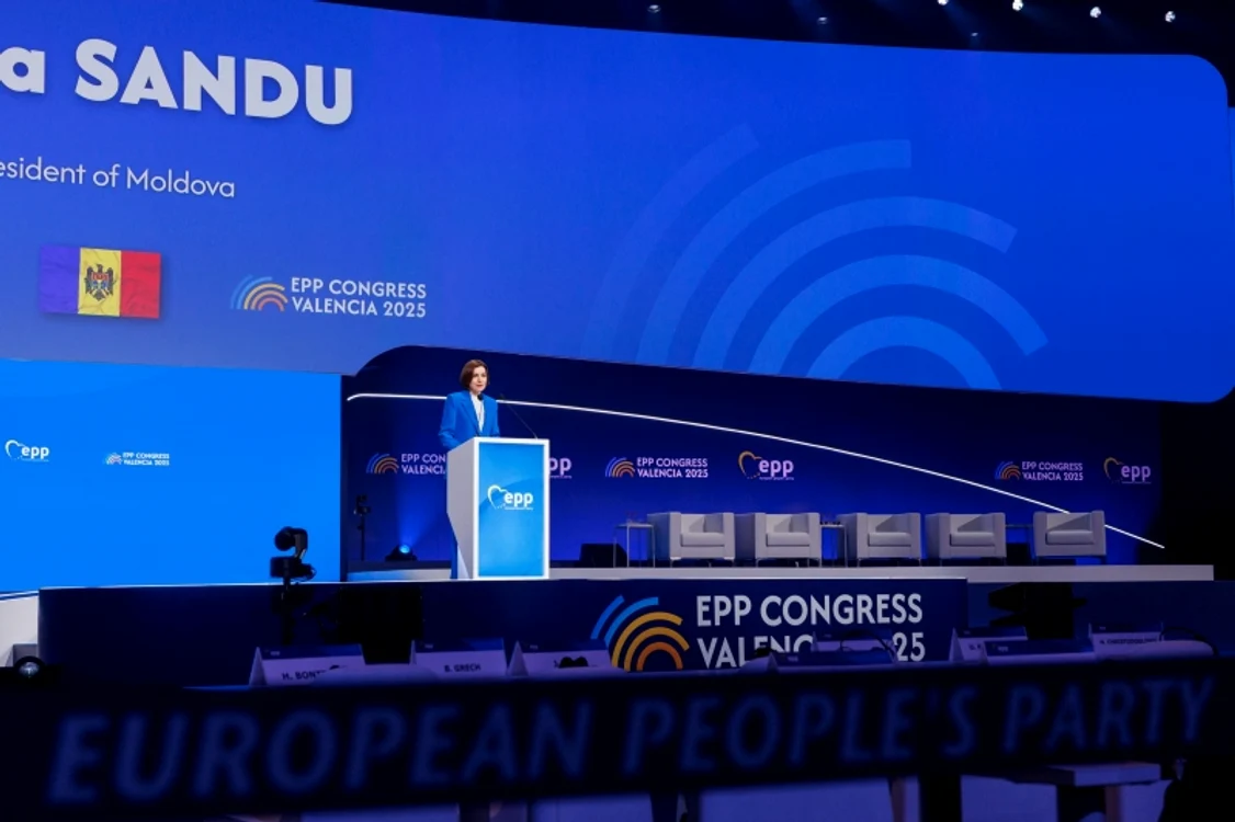 Maia Sandu a participat la Congresul PPE din orașul spaniol Valencia. FOTO: Presedinte.md