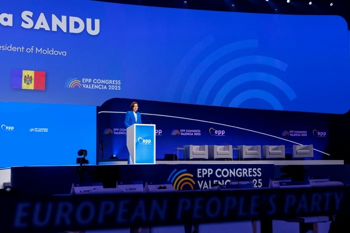 Maia Sandu a participat la Congresul PPE din orașul spaniol Valencia. FOTO: Presedinte.md