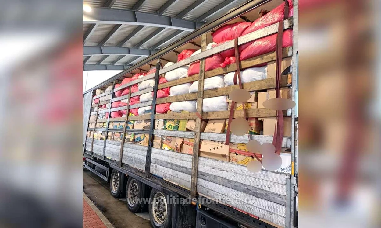 Două automarfare pline au fost oprite FOTO Politia de Frontiera 