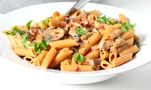 creamy mushroom sun dried tomato pasta 600x900 jpeg