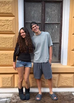 Laurențiu Reghecampf junior și verișoara lui, Maya foto: Instagram 