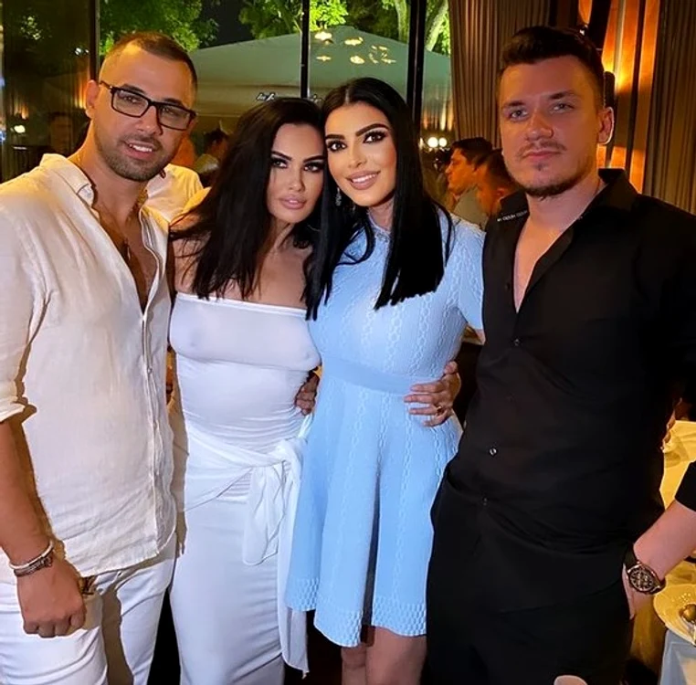 
    Andreea Tonciu și soțul ei au venit la petrecerea aniversară a Oanei Zăvoranufoto: arhiva personală  