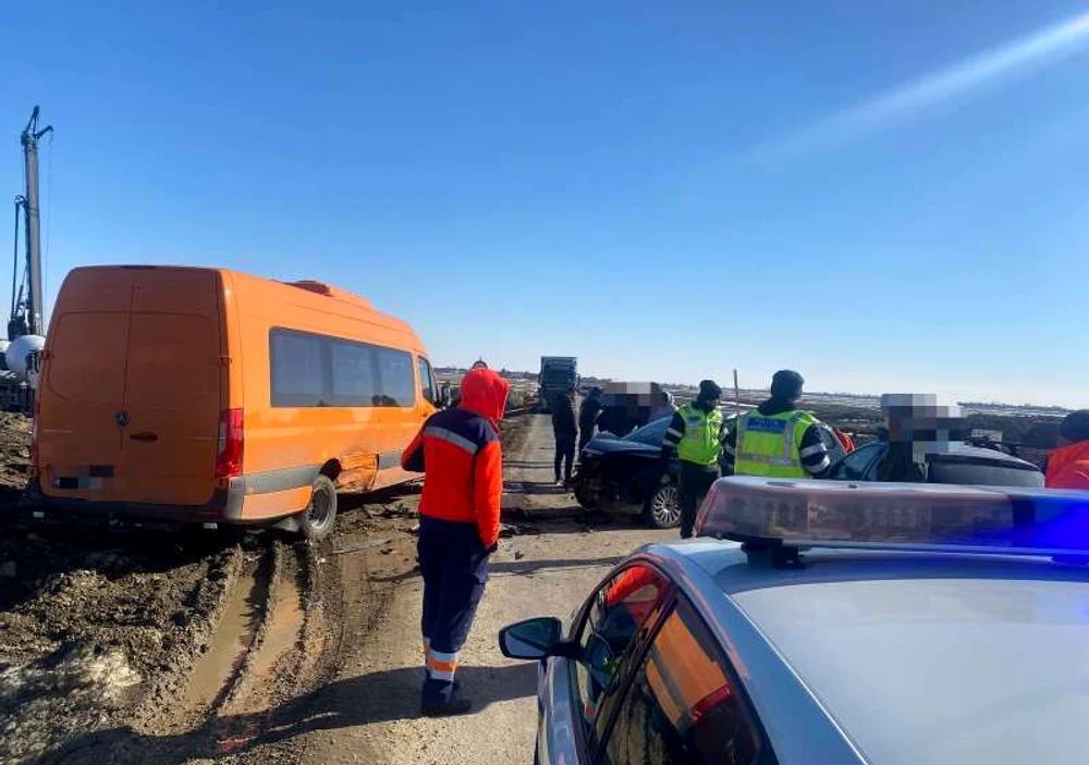  Accidentul a avut loc pe DN 23. FOTO IPJ Vrancea