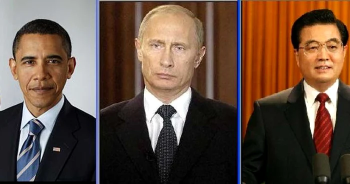 Barack Obama, Vladimir Putin, Hu Jintao