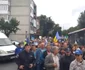 Noi proteste ample de stradă ale angajaţilor de pe platforma chimică vâlceană Foto captură video