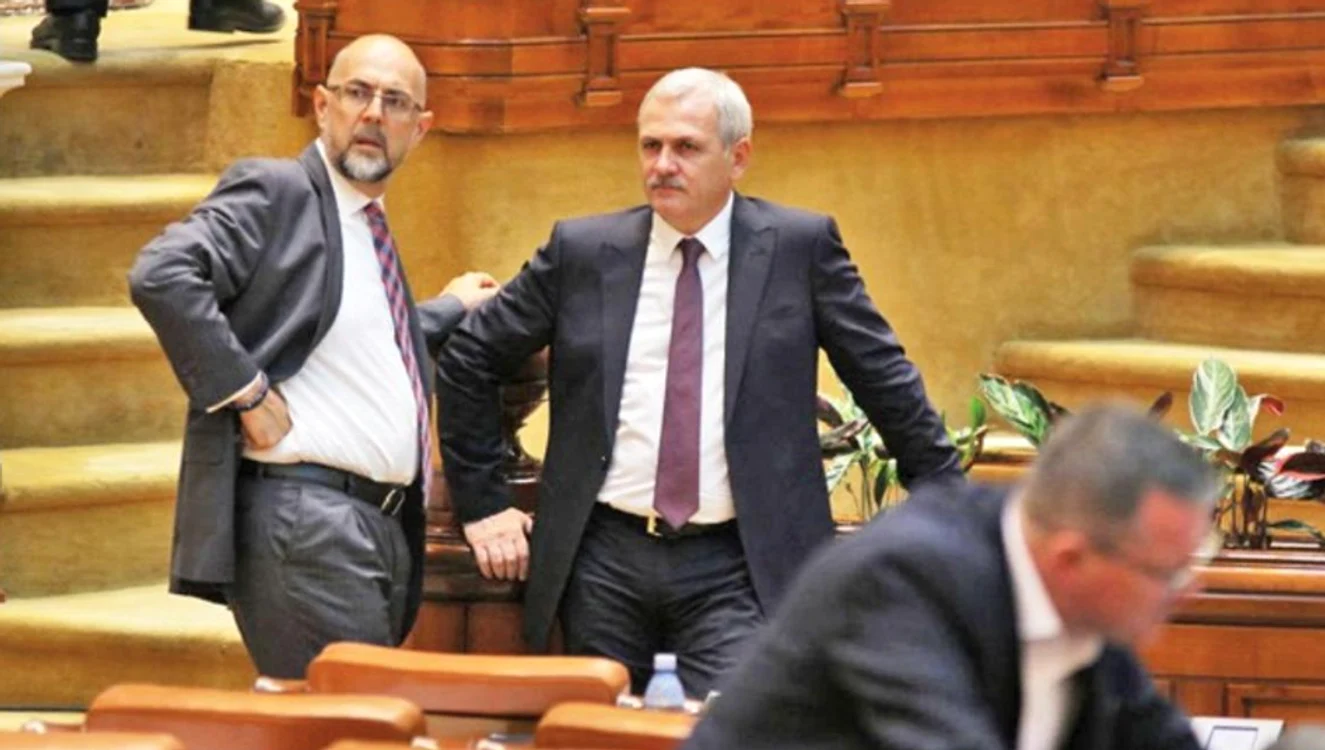 Liderul UDMR Kelemen Hunor alături de fostul lider al PSD Liviu Dragnea