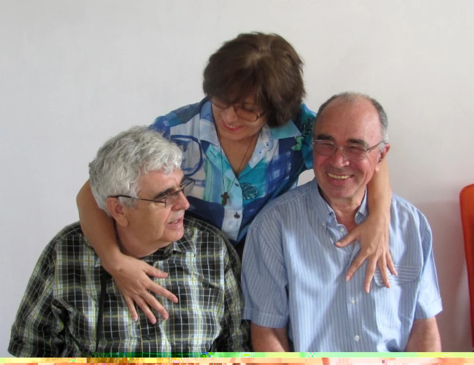 Colegi de suferinţă: Valeriu Moraru, Eleonora Trifan şi Gheorghe Rucăreanu Foto S.I.