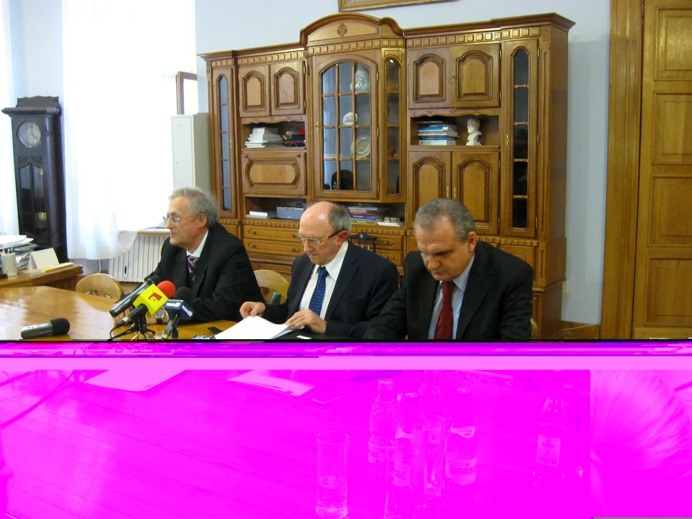 Ministrul Sănătăţii, Ladislau Ritli, (centru) a anunţat noile măsuri la Iaşi