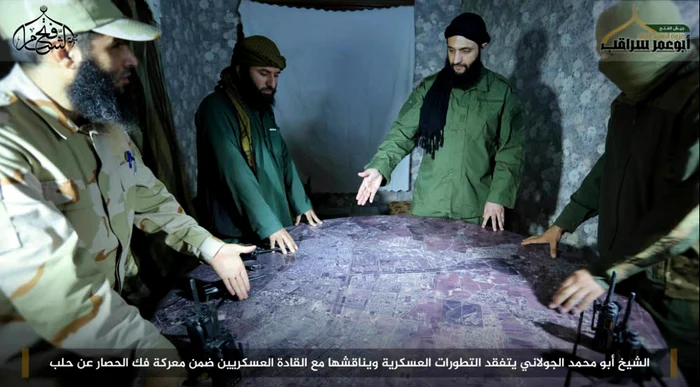 Abu Mohammed al-Golani a facut un tur al Alepului cucerit de rebeli FOTO PROFIMEDIA