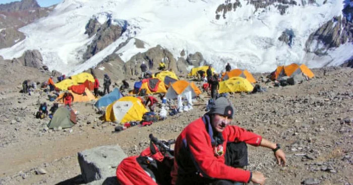 Dragoş Veleanu, în expediţia de pe vârful Aconcagua  