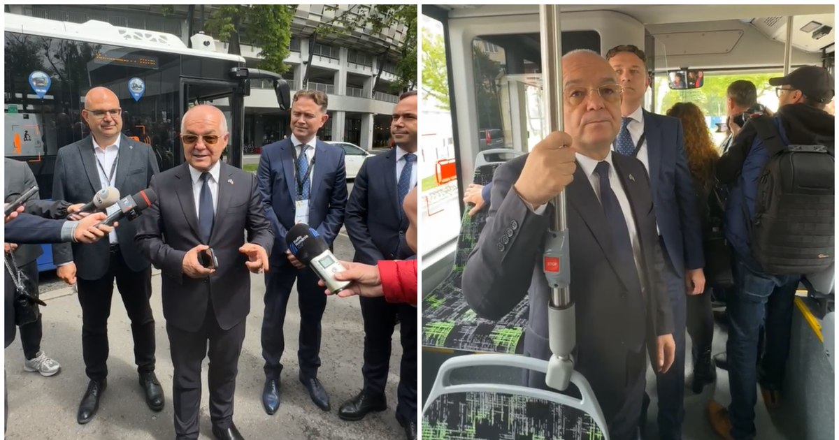 Autobuzul autonom, o premieră pe străzile Clujului: Emil Boc laudă inovația