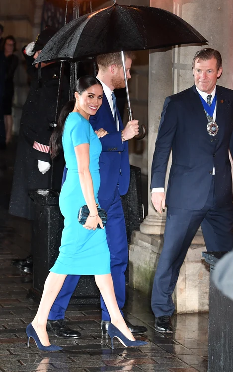 Meghan şi Harry au afișat un zâmbet larg