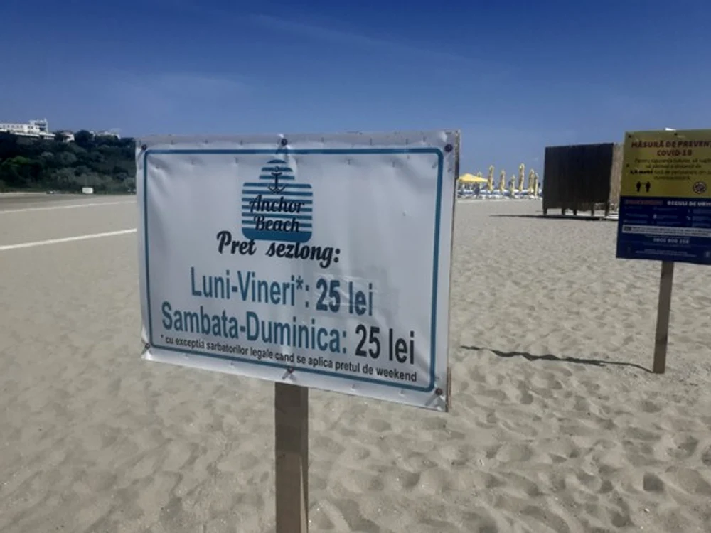Plaja Modern, din Constanța, are nisip fin