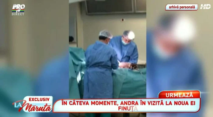 Mihai Gruia a filmat naşterea fetiţei sale