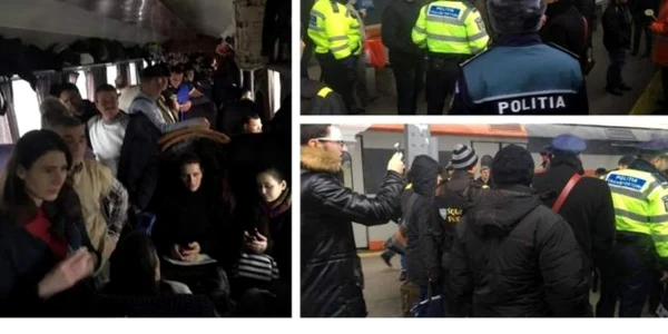 scandal tren Galati
