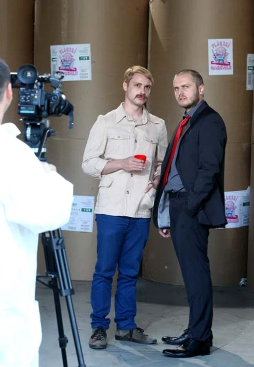 
    Adrian Nicolae şi  Ioan Cortea au  participat și ei la filmări FOTO: CLICK!  