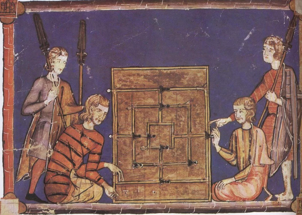 Un țintar în cartea „Libro de los Juegos” (1283) a regelui Alfonso al X-lea al Castiliei 