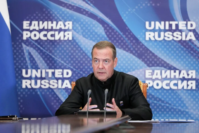 Dmitri Medvedev, vicepreședintele Consiliului de Securitate al Federației Ruse. FOTO: Profimedia
