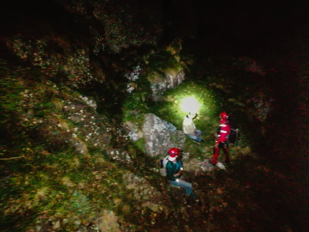 Intervenţia salvamontiştilor a durat 5 ore. FOTO Salvamont Neamţ